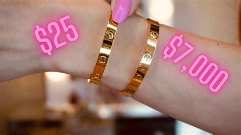 fake cartier love bracelet dupe